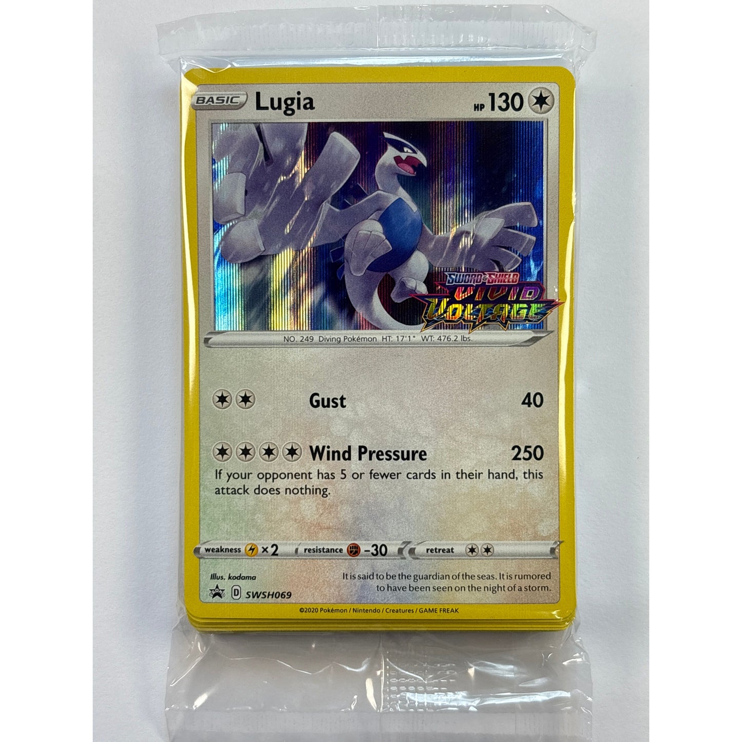 *Stamped Vivid Voltage Lugia Holo Black Star Promo SWSH069 Sealed Deck | Local Legends Cards & Collectibles