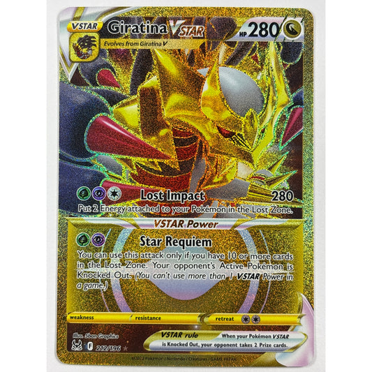 Giratina VSTAR Holo Gold Secret Rare 212/196 | Local Legends Cards & Collectibles