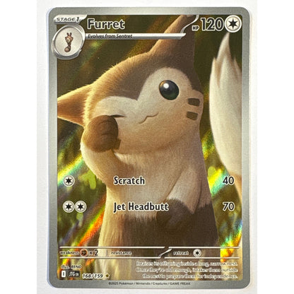 Furret Holo Illustration Rare 168/159