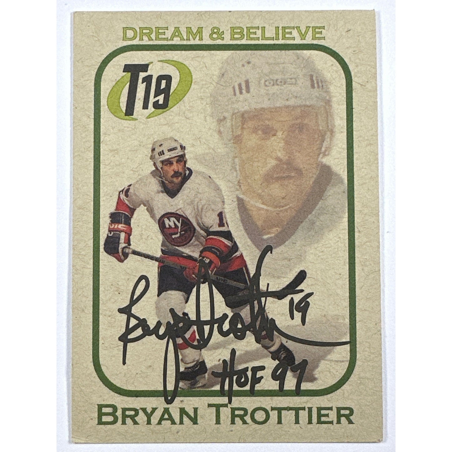 Call 2 Recycle Bryan Trottier Inscribed Autograph | Local Legends Cards & Collectibles