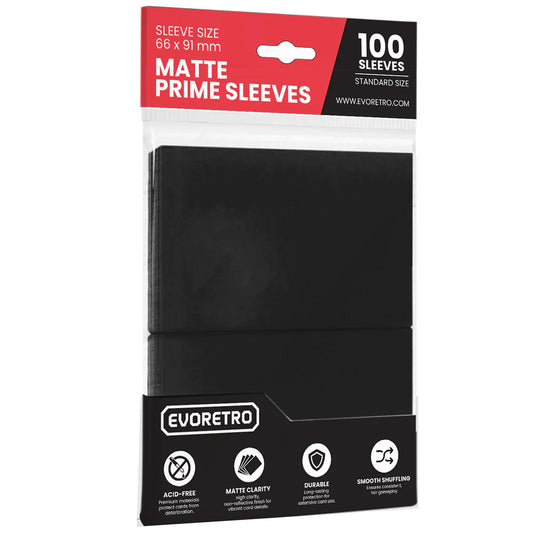 EvoRetro Matte Prime Black Sleeves