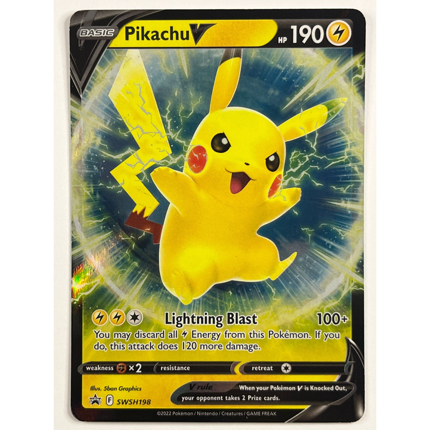 Pikachu V Holo Black Star Promo SWSH198