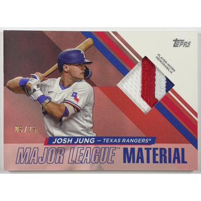 2024 Topps Series 1 Josh Jung Major League Material 05/25 | Local Legends Cards & Collectibles