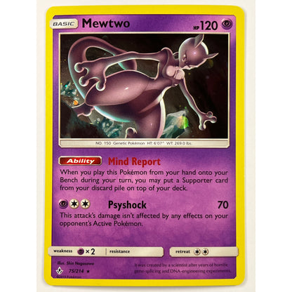 Mewtwo Holo Rare Costco Promo 75/214