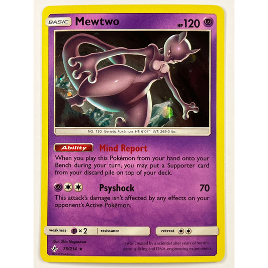 Mewtwo Holo Rare Costco Promo 75/214