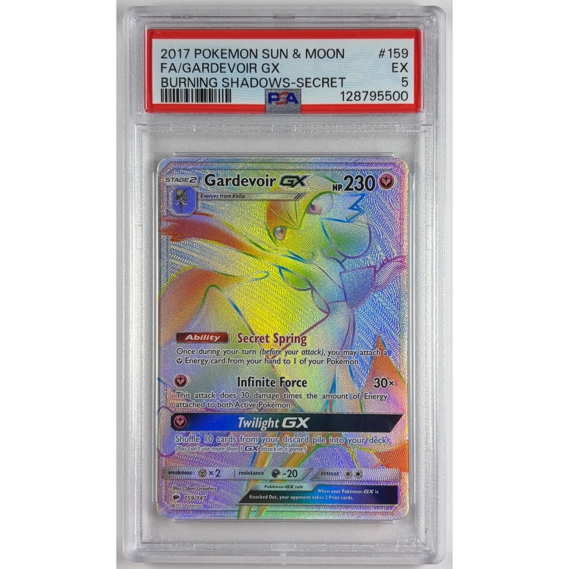 Gardevoir Holo Secret Rare 159/147 PSA 5 EXCELLENT | Local Legends Cards & Collectibles