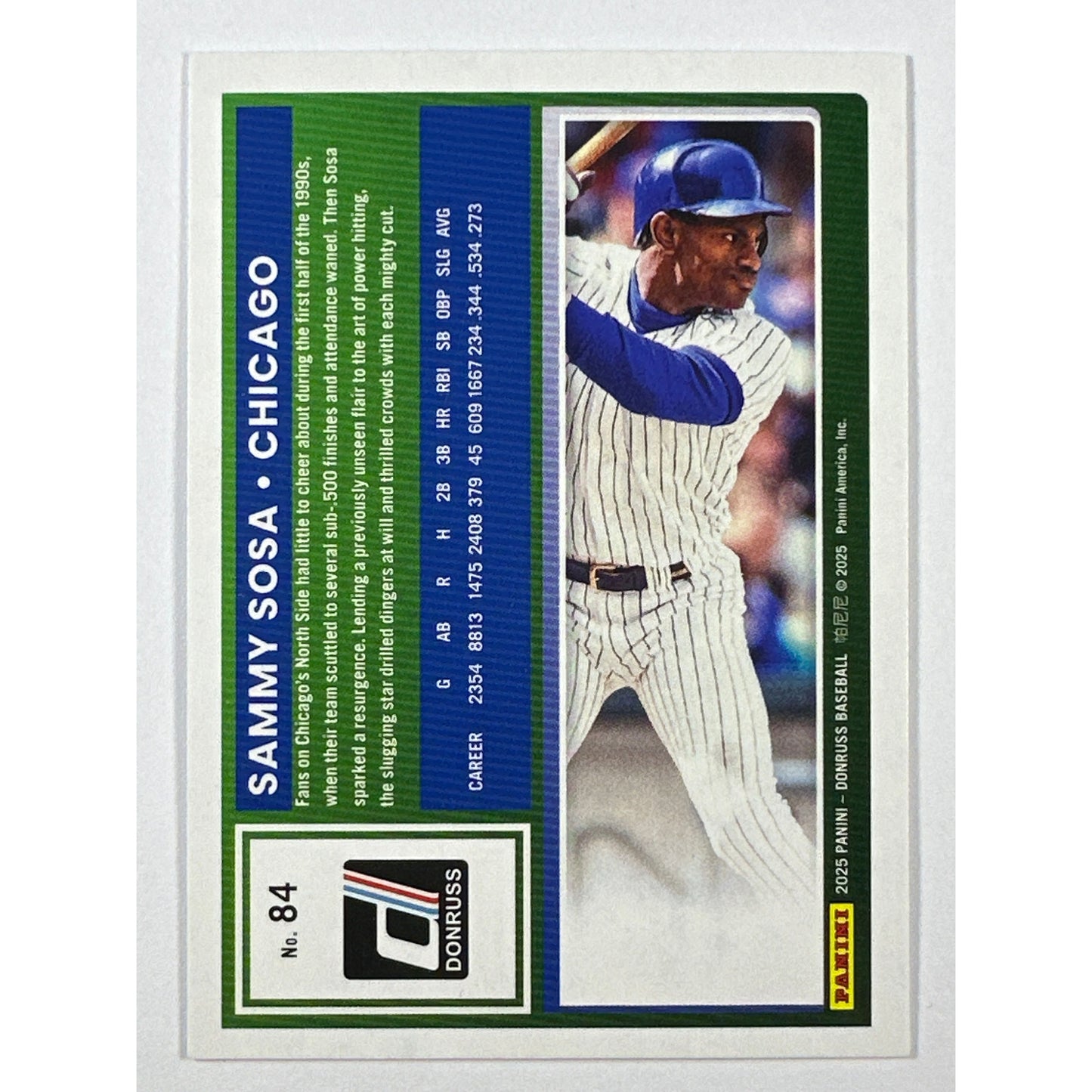 2025 Donruss Sammy Sosa 💯 Emoji | Local Legends Cards & Collectibles