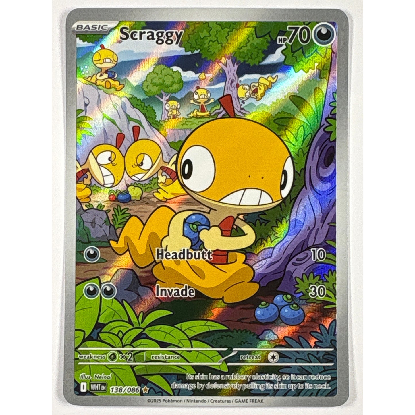 Scraggy Holo Illustration Rare 138/086