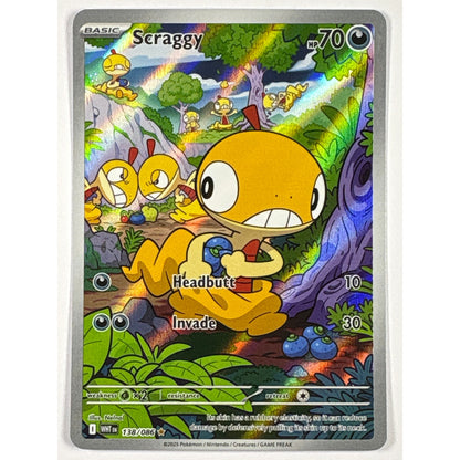 Scraggy Holo Illustration Rare 138/086
