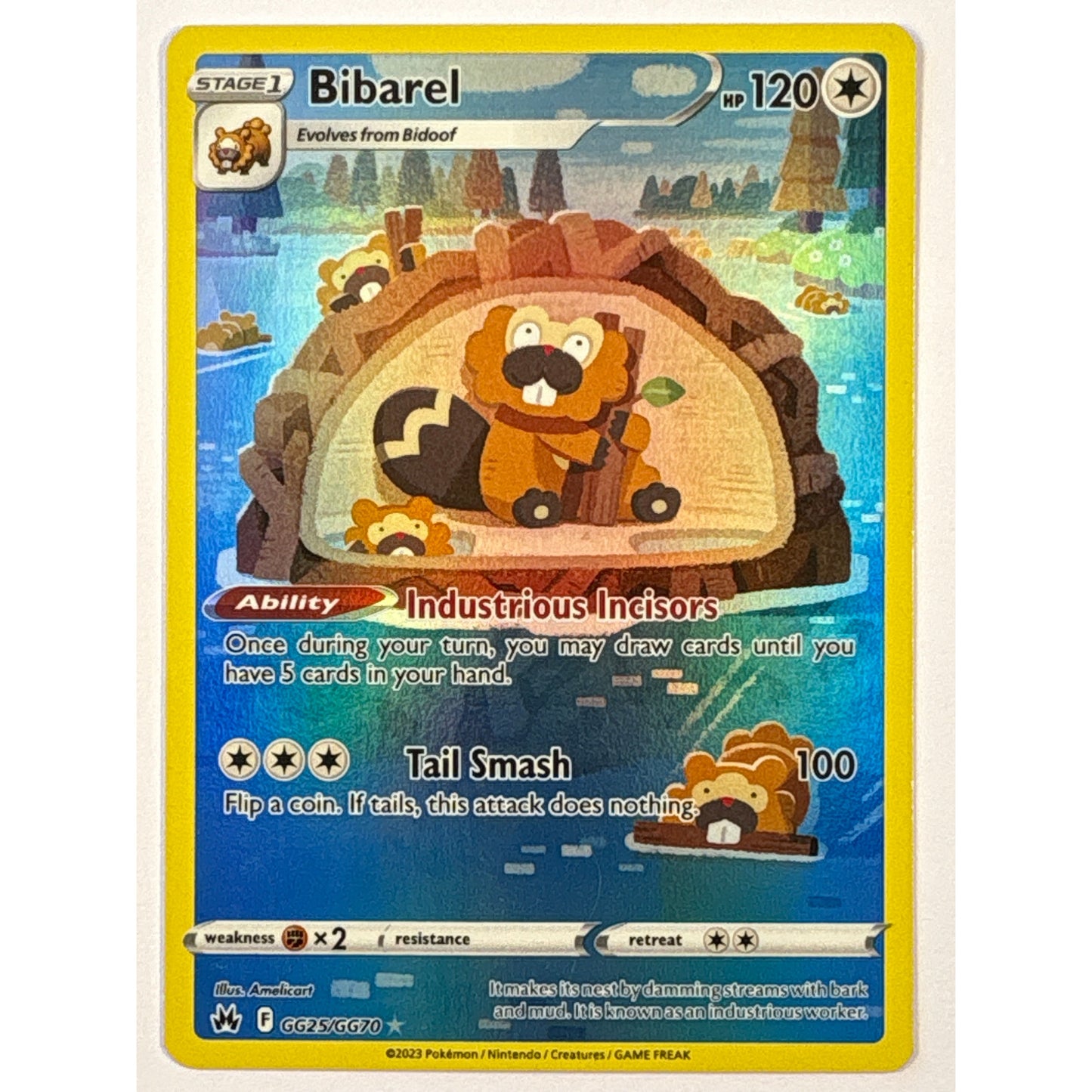 Bibarel Holo Galarian Gallery Rare GG25/GG70