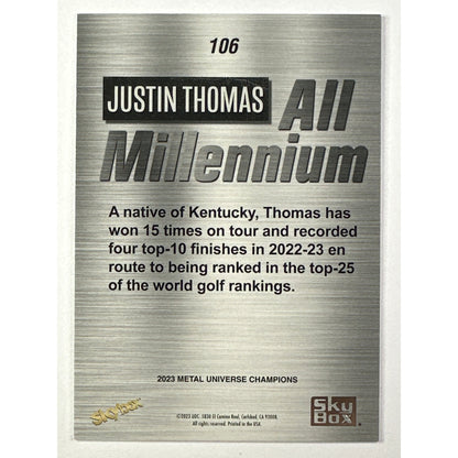 2023 Metal Universe Justin Thomas All Millennium | Local Legends Cards & Collectibles