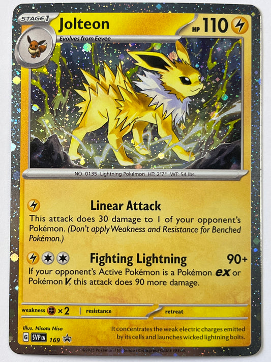 Jolteon Holo Black Star Promo 169