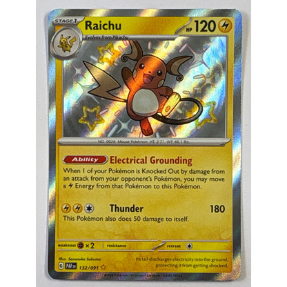 Raichu Holo Shiny Rare 132/091