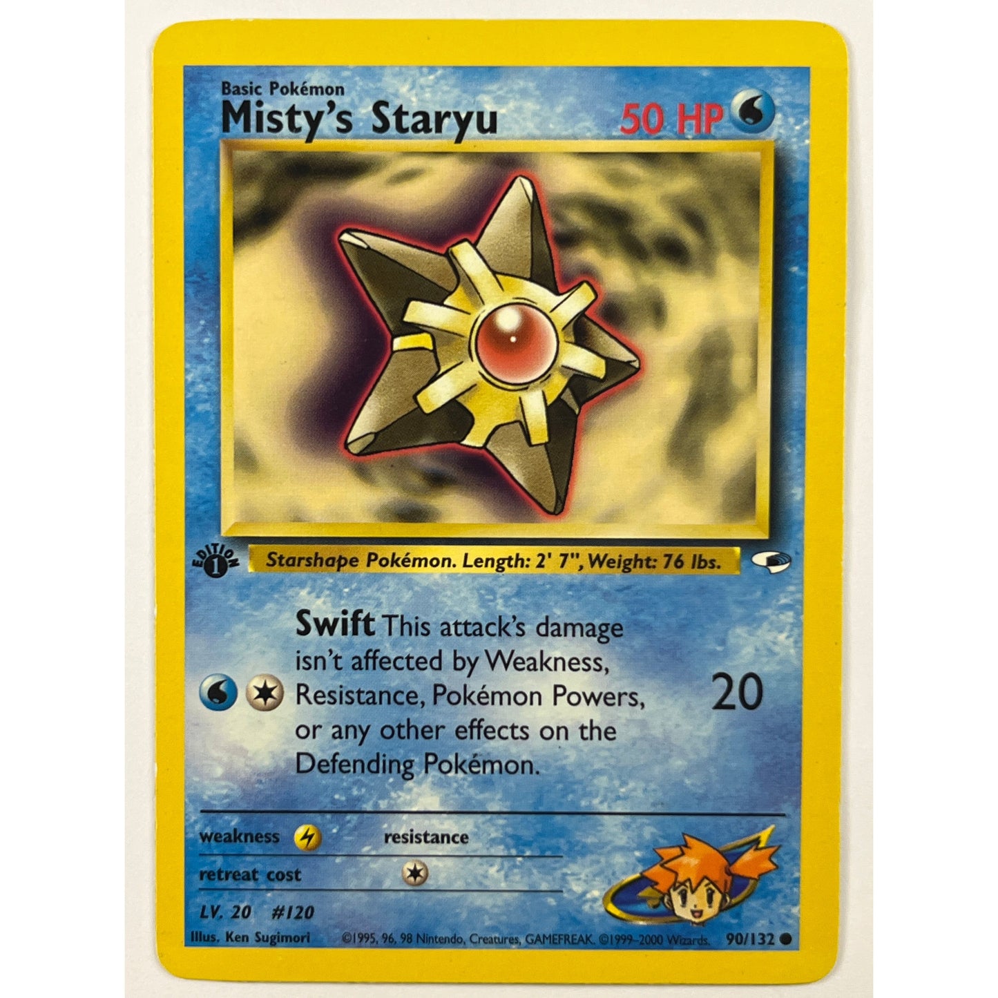 1st Edition Misty’s Staryu Non Holo Common 90/132