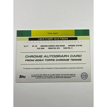 2024 Topps Chrome Heather Watson Autograph | Local Legends Cards & Collectibles