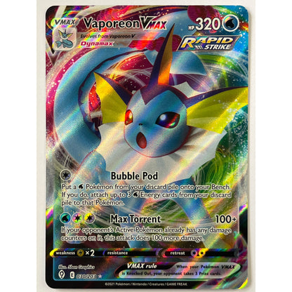 Vaporeon VMAX Holo Ultra Rare 030/203