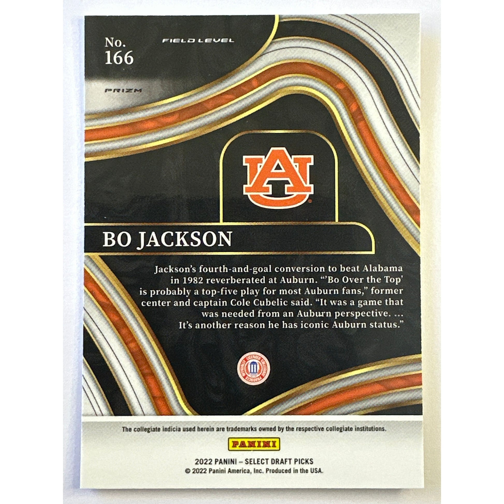 2022 Select Draft Picks Bo Jackson Field Level Red Velocity Prizm | Local Legends Cards & Collectibles