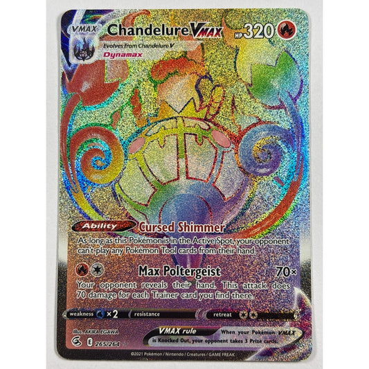Chandelure VMAX Holo Rainbow Secret Rare 265/264 | Local Legends Cards & Collectibles