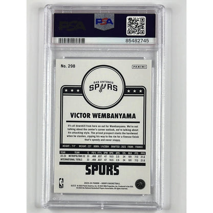 2023 Hoops Victor Wembanyama RC PSA 8 NM-MT