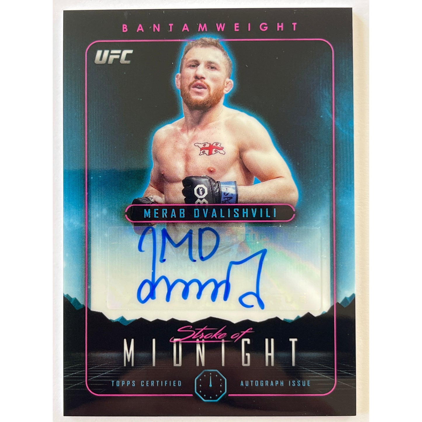 2024 Topps Midnight Merab Dvalishvili Stroke Of Midnight Autograph