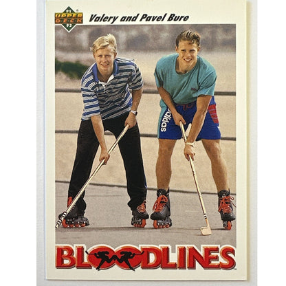 1992-93 Upper Deck Valery and Pavel Bure Bloodlines | Local Legends Cards & Collectibles