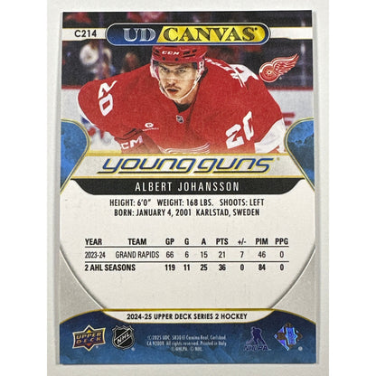 2024-25 Series 2 Albert Johansson UD Canvas Young Guns | Local Legends Cards & Collectibles