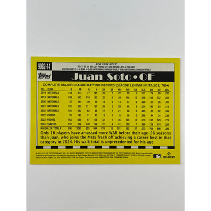 2025 Topps Update Juan Soto *No Name Error* 35th Anniversary #’d 07/35 | Local Legends Cards & Collectibles