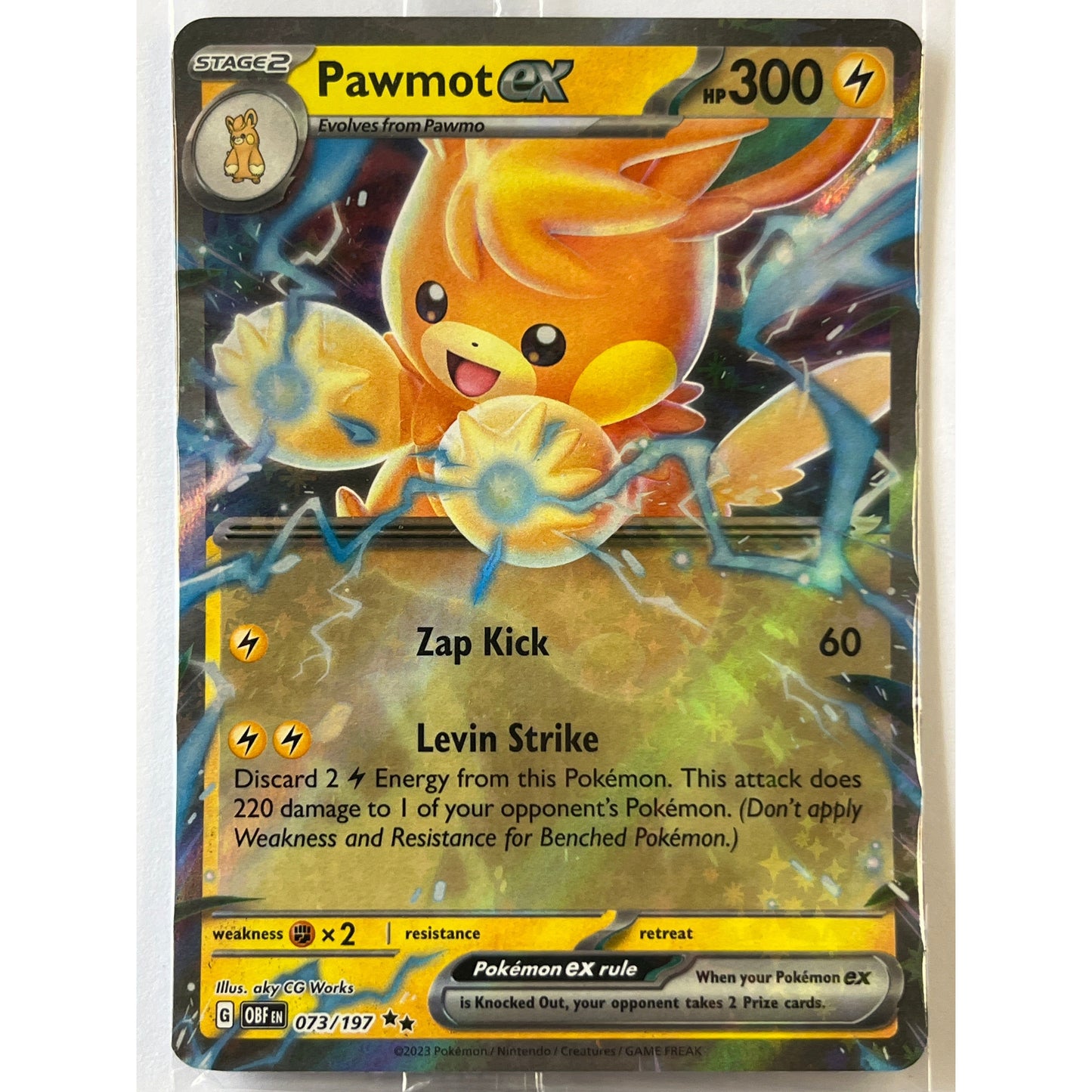 Sealed Pawmot EX Holo Double Rare 073/197