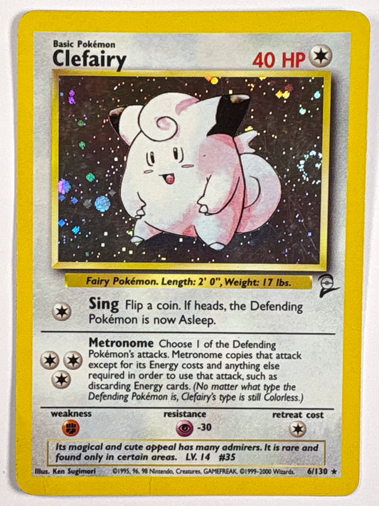 Clefairy Holo *With Swirl* Rare 6/130