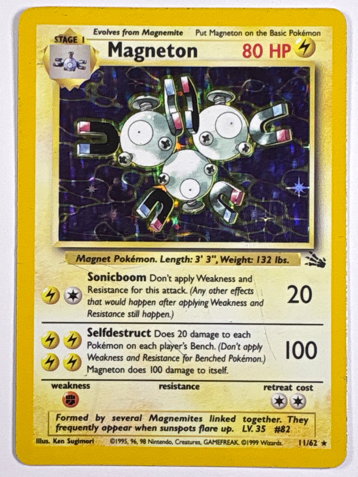 Magneton Holo Rare 11/62