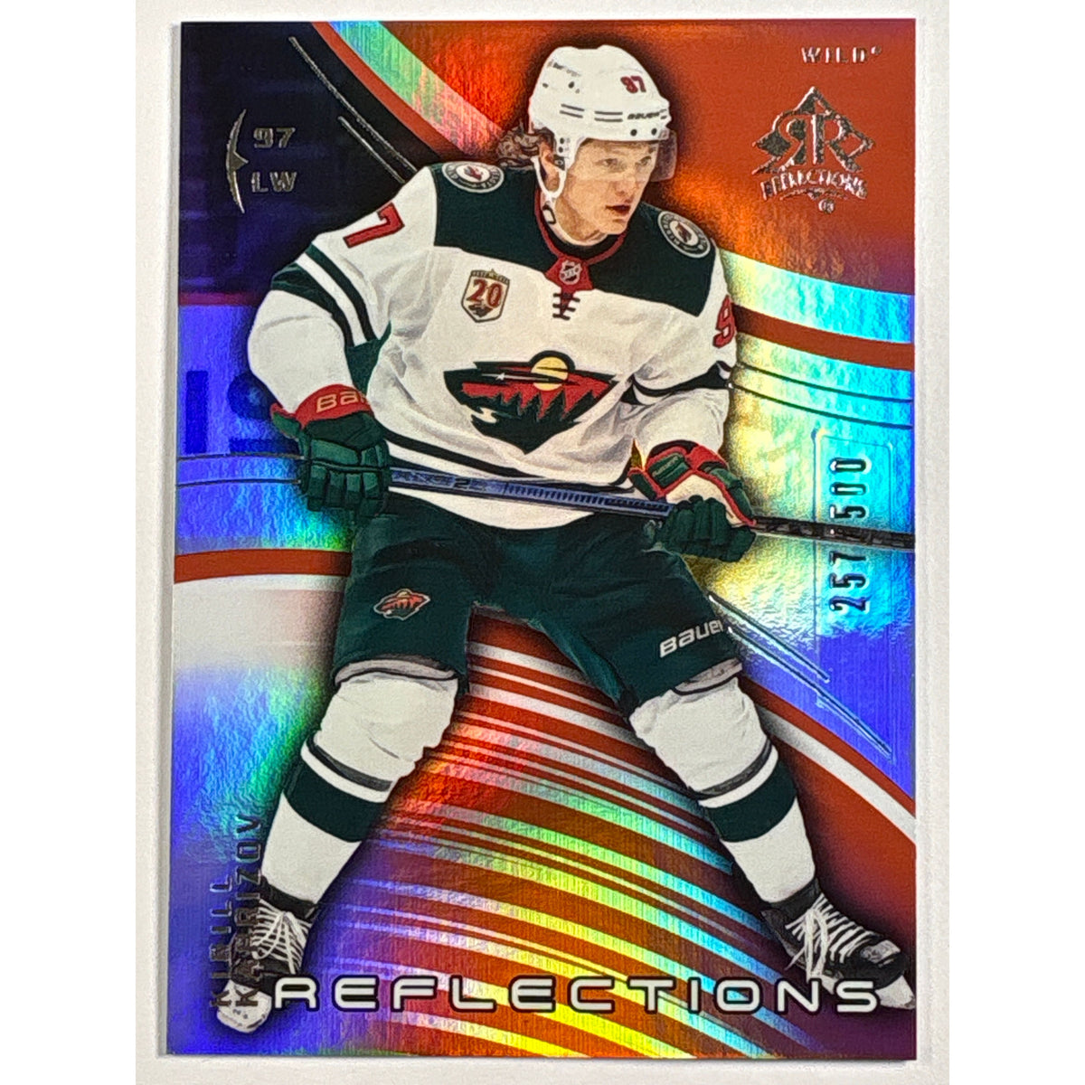 2020-21 Upper Deck Extended Series Kirill Kaprizov Rookie Reflections /500