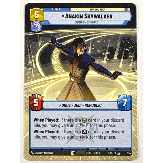 Star Wars Unlimited Anakin Skywalker Hyperspace Legendary | Local Legends Cards & Collectibles