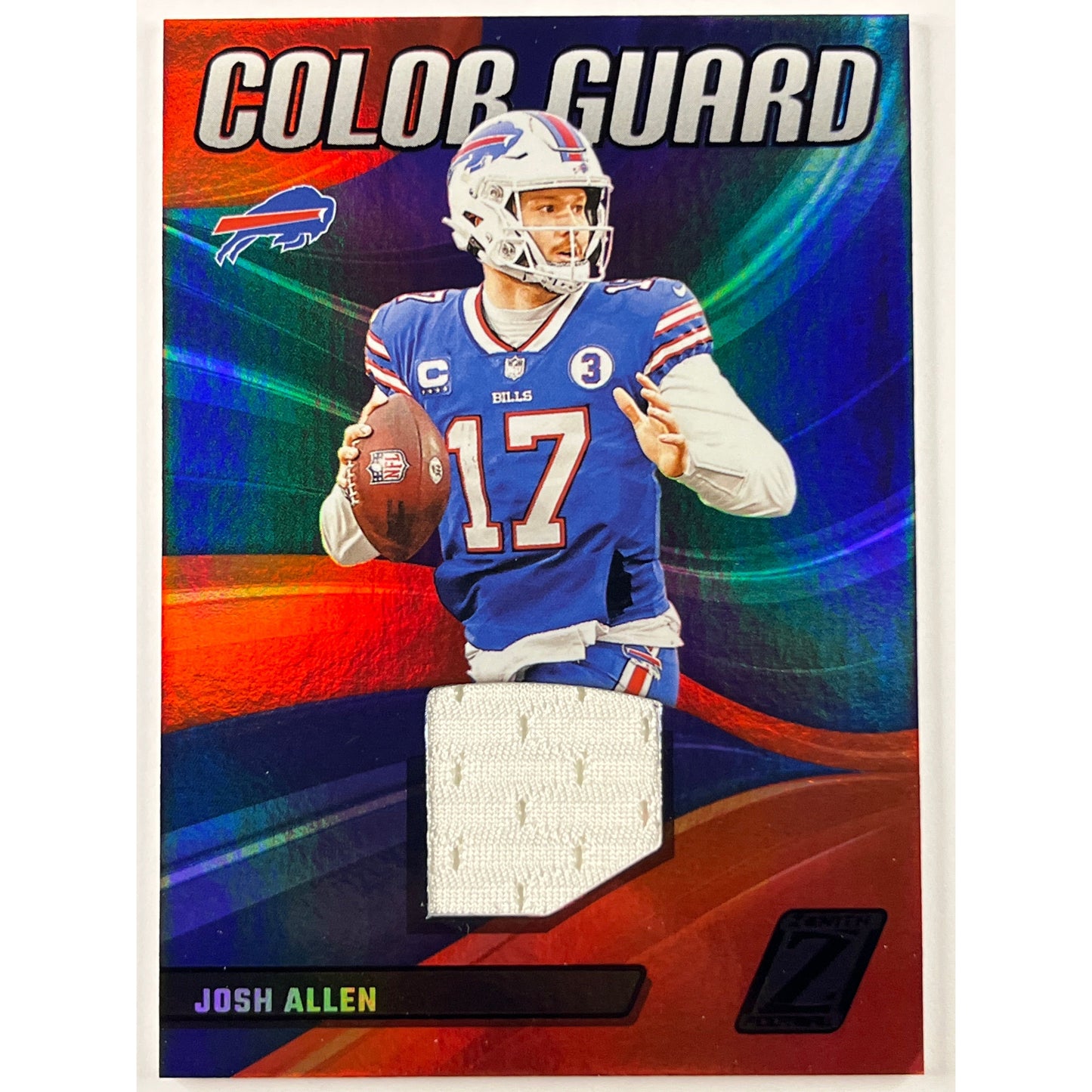 2023 Zenith Josh Allen Color Guard Jersey Patch