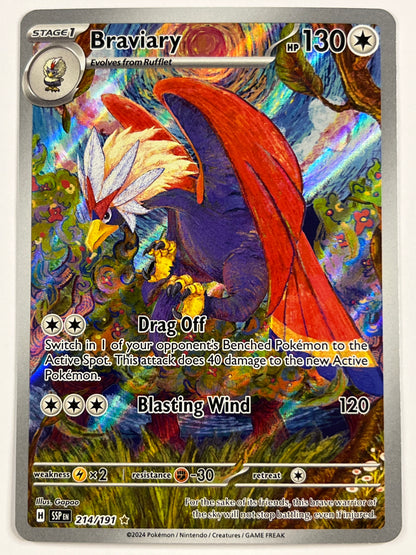 Braviary Holo Illustration Rare 214/191