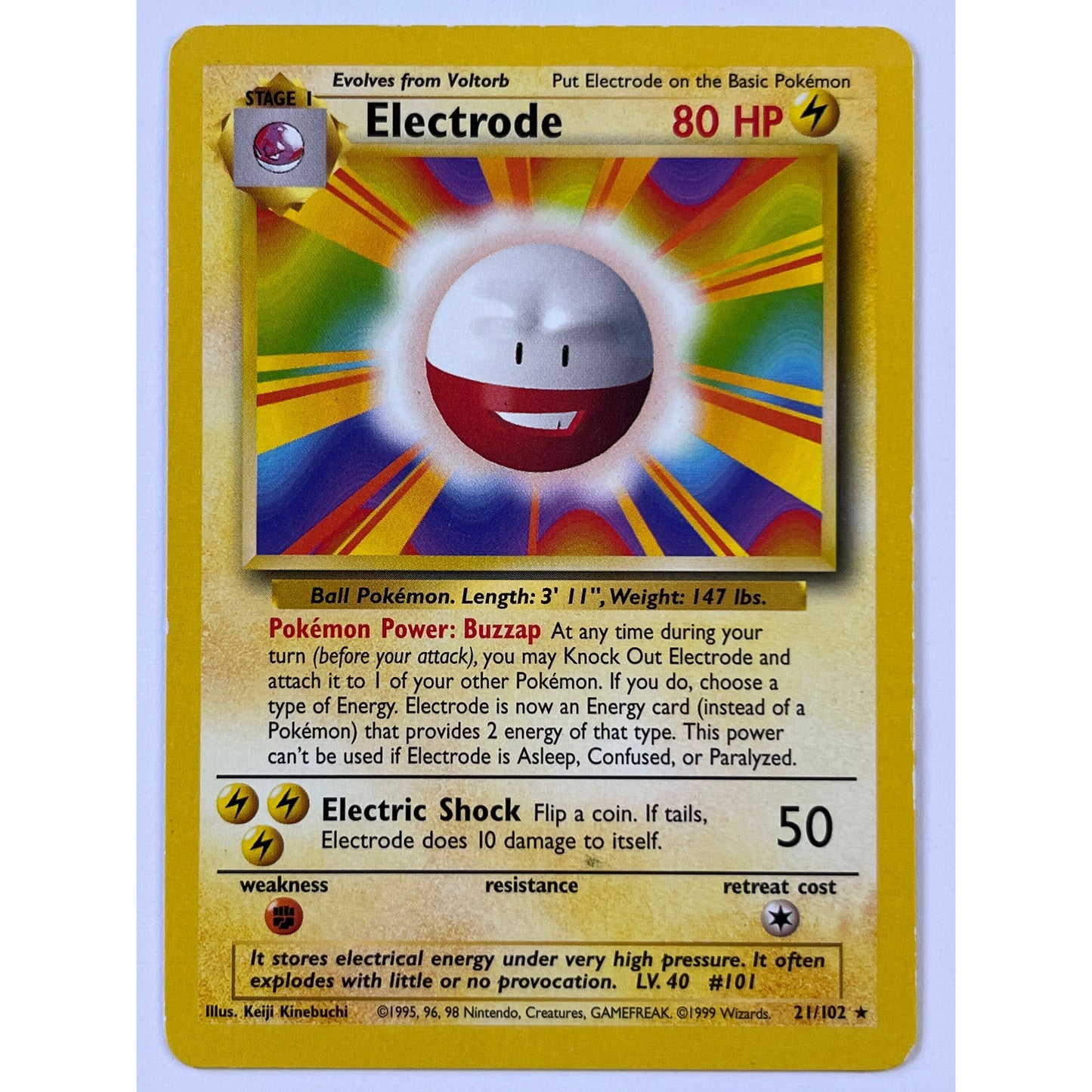 Electrode Non Holo Rare 21/102