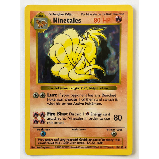 Shadowless Ninetales Holo Rare 12/102