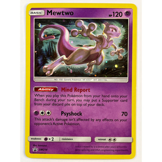 Mewtwo Holo Black Star Promo SM214