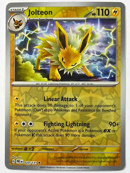 Jolteon Reverse Holo Rare 029/131