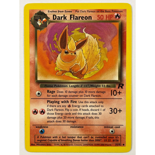 Dark Flareon Non Holo Uncommon 35/82