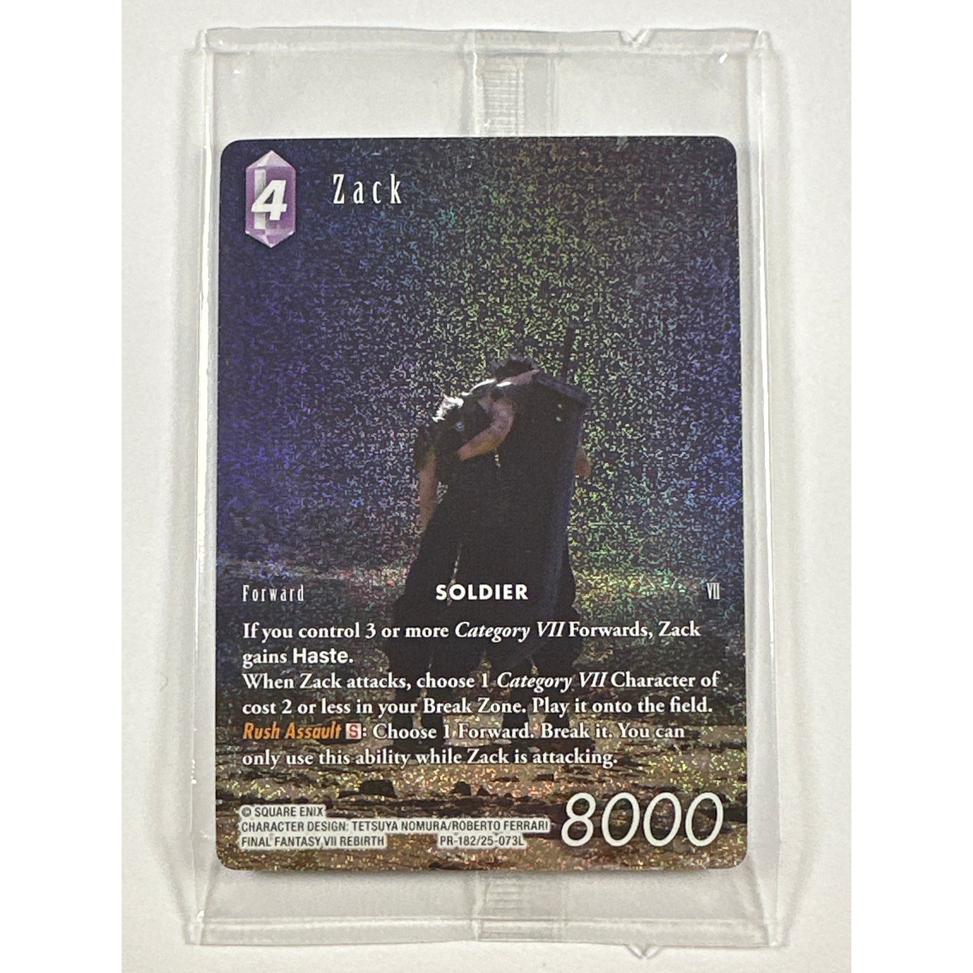 Zack Final Fantasy Holo Box Topper Promo | Local Legends Cards & Collectibles