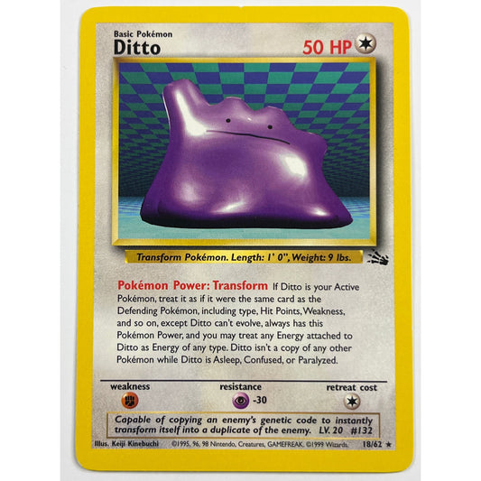 Ditto Non Holo Rare 18/62