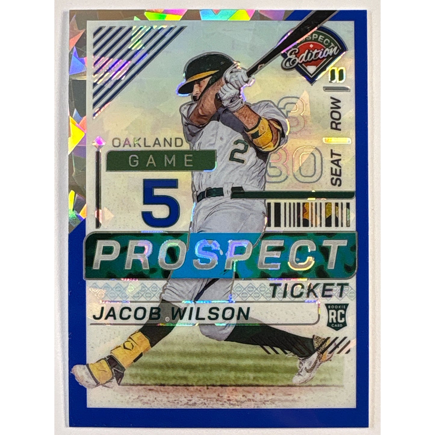 2024 Panini Prospect Edition Jacob Wilson Cracked Ice Prospect Ticket RC /299 | Local Legends Cards & Collectibles