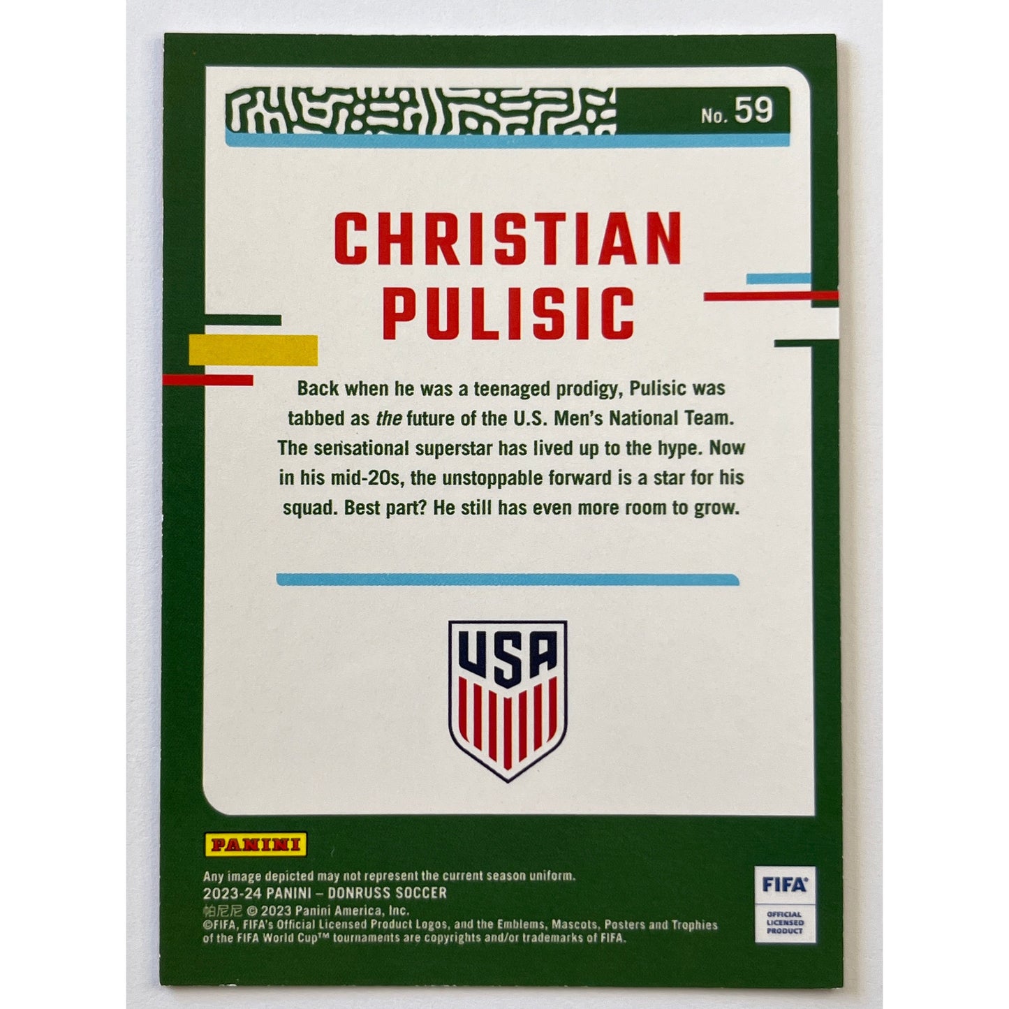 2023-24 Donruss Christian Pulisic Red Prizm /99