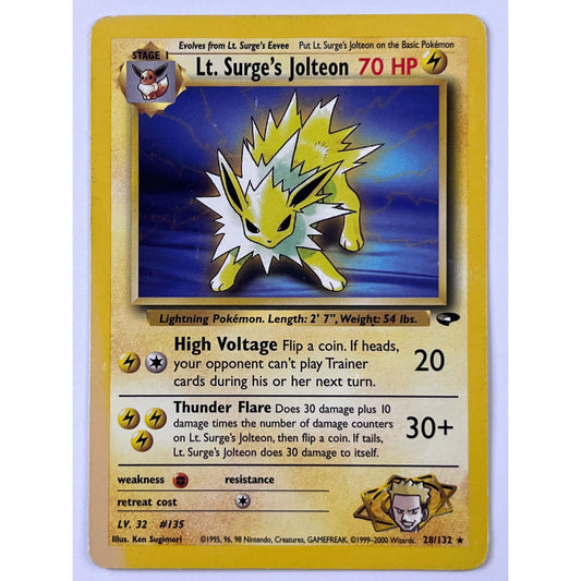 Lt. Surge’s Jolteon Non Holo Rare 28/132