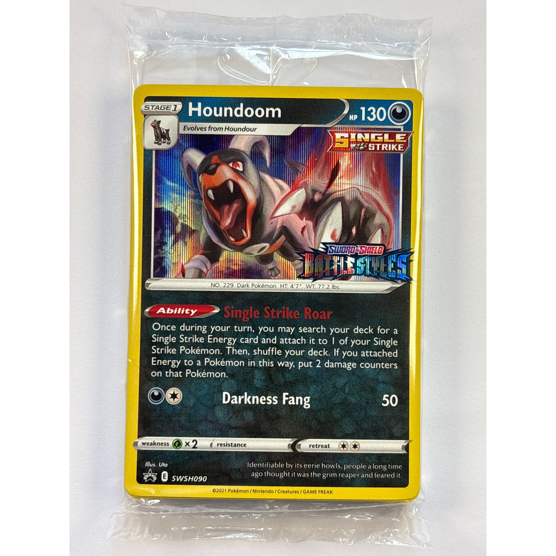 *Stamped Battle Styles Houndoom Holo Black Star Promo SWSH090 Sealed Deck | Local Legends Cards & Collectibles