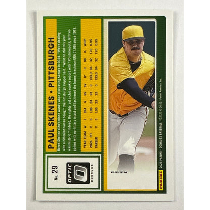2025 Donruss Optic Paul Skenes Black Disco SSP | Local Legends Cards & Collectibles