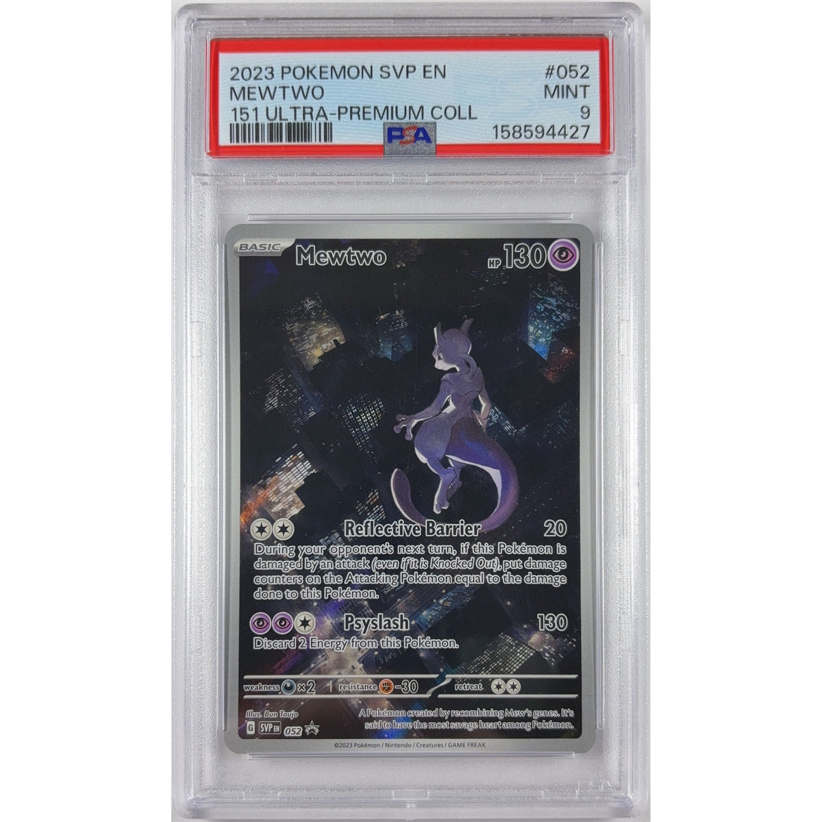 Mewtwo Holo Black Star Promo 052 PSA 9 MINT | Local Legends Cards & Collectibles