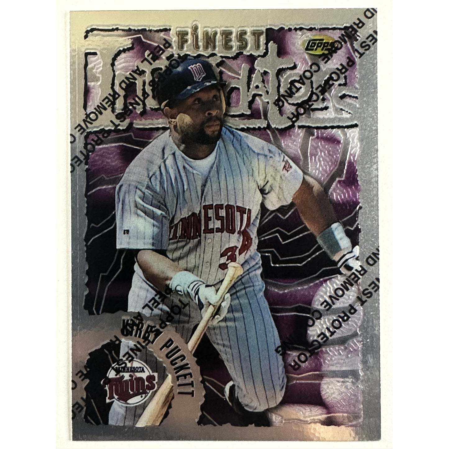 Topps Finest Kirby Puckett Finest Intimidators Unpeeled | Local Legends Cards & Collectibles