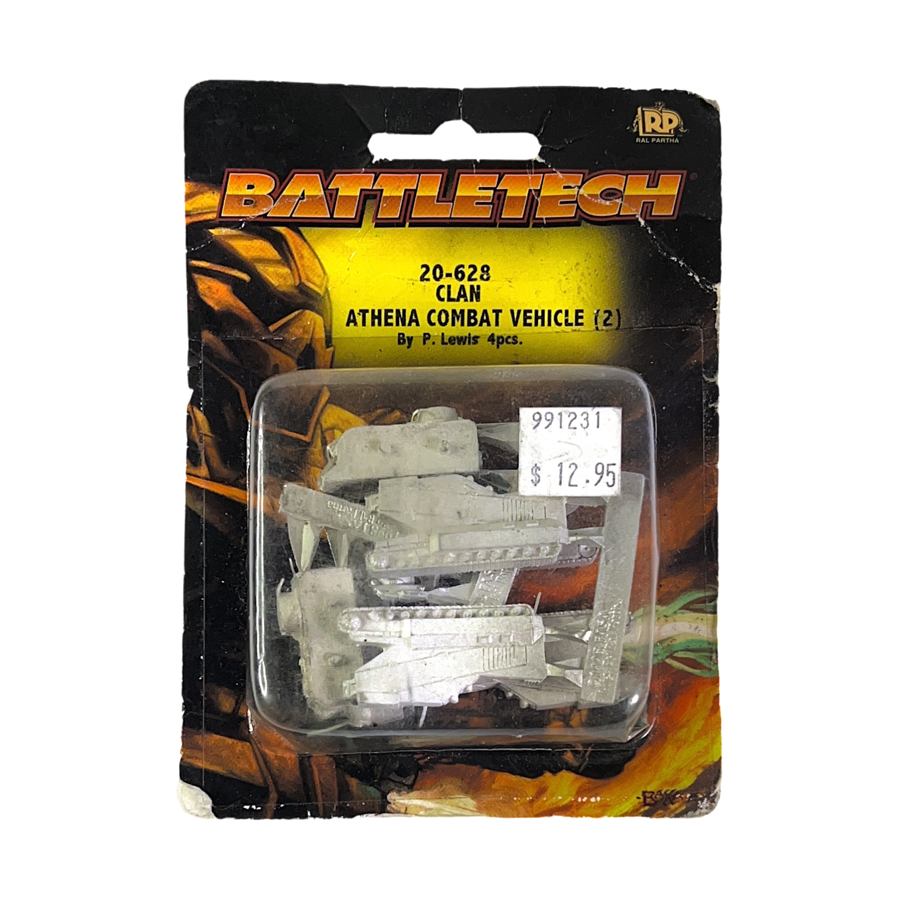 Ral Partha BattleTech Athena Combat Vehicle (2) AR20-628 Metal Miniatures Blister | Local Legends Cards & Collectibles