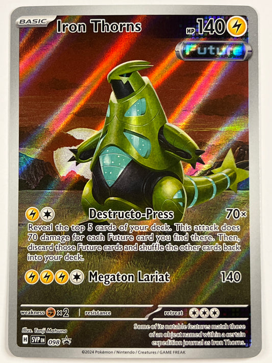 Iron Thorns Holo Black Star Promo 098